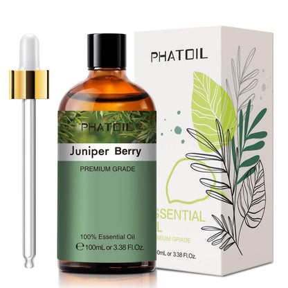 Wacholderbeere Ätherisches Öl 100 ml – reines Aromaöl für Diffuser, Luftbefeuchter, DIY Seife, Kerzen, Badebomben – PHATOIL