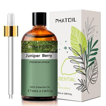 Wacholderbeere Ätherisches Öl 100 ml – reines Aromaöl für Diffuser, Luftbefeuchter, DIY Seife, Kerzen, Badebomben – PHATOIL