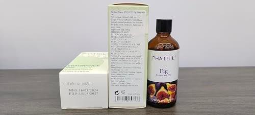 PHATOIL Feigen Duftöl 100ml – Aromatherapie Öl für Diffuser, Yoga, Hautpflege, DIY Kerzen & Seifen