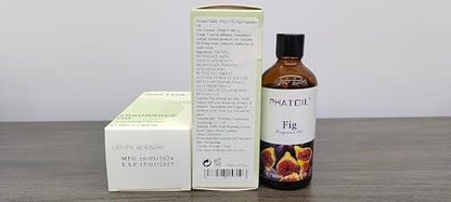 PHATOIL Feigen Duftöl 100ml – Aromatherapie Öl für Diffuser, Yoga, Hautpflege, DIY Kerzen & Seifen