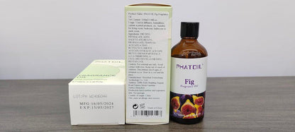 PHATOIL Feigen Duftöl 100ml – Aromatherapie Öl für Diffuser, Yoga, Hautpflege, DIY Kerzen & Seifen