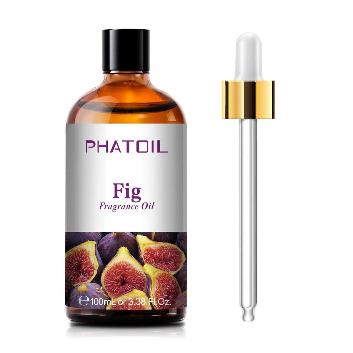 PHATOIL Feigen Duftöl 100ml – Aromatherapie Öl für Diffuser, Yoga, Hautpflege, DIY Kerzen & Seifen