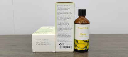 PHATOIL Birnen-Duftöl 100 ml – Aromatherapie-Öl für Diffuser, Yoga, Hautpflege, DIY Kerzen- und Seifenherstellung