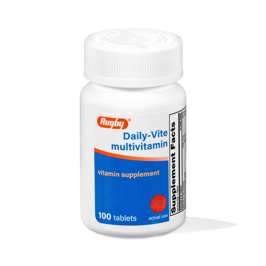 Rugby Daily-Vite Multivitamin – Tägliches Vitaminpräparat – 100 Tabletten (1 Packung)