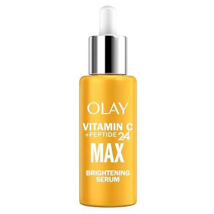 Olay Vitamin C Max Brightening Face Serum – Aufhellendes Gesichtsserum mit Peptiden für strahlende Haut, 1,3 Fl Oz