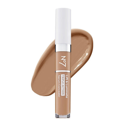 No7 Lift & Luminate Triple Action Serum Concealer - Truly Medium - Anti-Aging Flüssig-Concealer für Augenringe & Unreinheiten - mittlere bis hohe Deckkraft (8 ml)