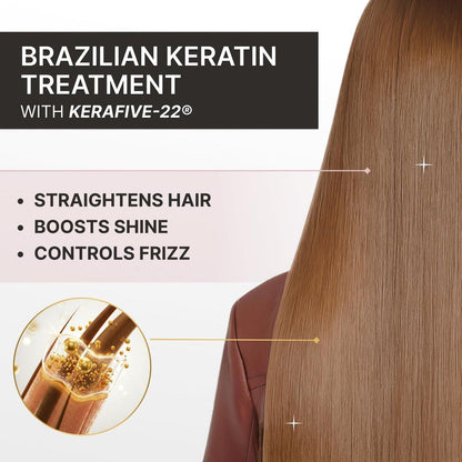 FASHION GOLD Keratin-Haarbehandlung, 6 Anwendungen pro Flasche, Keratin zum Glätten der Haare, Brasilianisches Glätten ohne Formaldehyd, Nanoplastie, 300 g