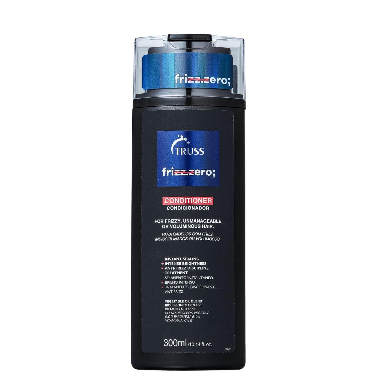 Truss Frizz Zero Conditioner – Anti-Frizz & Anti-Humidity Pflegespülung für krauses Haar, verleiht Volumen und Glanz, 300 ml