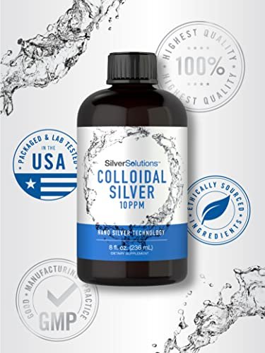 Carlyle Kolloidales Silber | 10 PPM | 236 ml | Nanosilber-Technologie | Vegan, Nicht-GVO & Glutenfrei