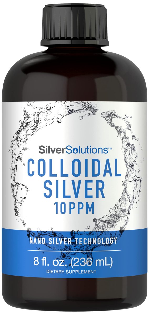 Carlyle Kolloidales Silber | 10 PPM | 236 ml | Nanosilber-Technologie | Vegan, Nicht-GVO & Glutenfrei