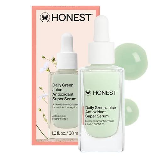 Honest Beauty Daily Green Juice Antioxidant Super Serum – Verbessert Hautton und Hautstruktur, sanft zu empfindlicher Haut, vegan & parfümfrei, 30 ml