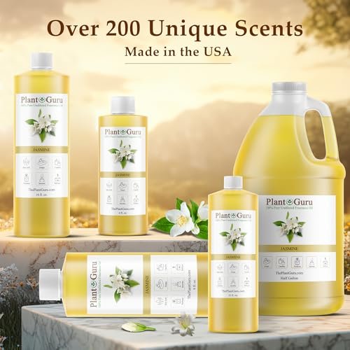 Jasmin Duftöl 118 ml – Natürliches Parfümöl für Seifen, Kerzen, Badebomben & Körperbutter – Ideal für Aromatherapie-Diffuser und Duftlampen