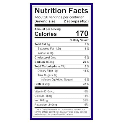 Vega Essential Protein – 25g veganes Proteinpulver, Reichhaltige Schokolade für einen proteinreichen, zuckerfreien Shake – Große Dose, 32,5 Unzen (20 Portionen)