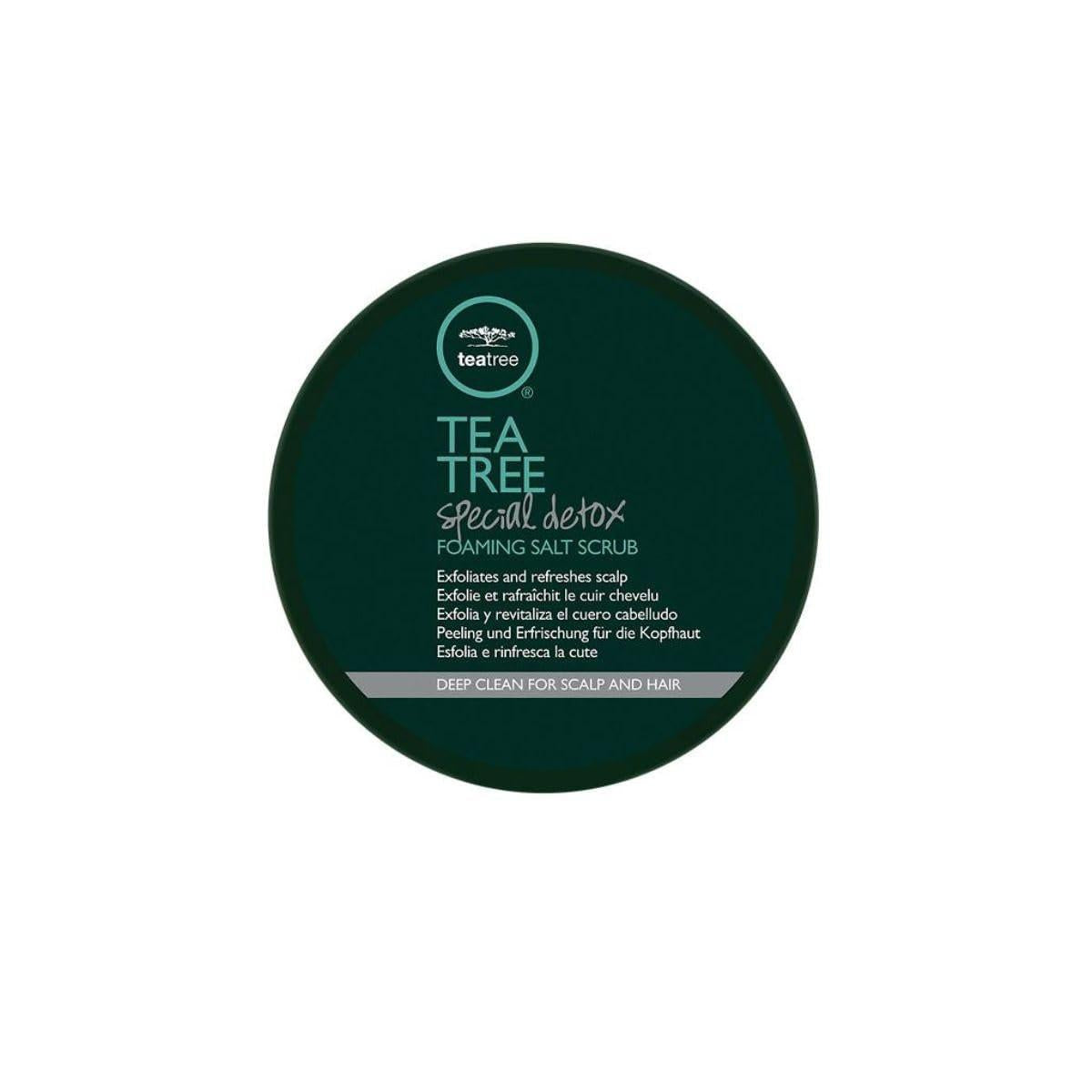Tea Tree Special Detox Schaumpeeling-Salz – Peelt und erfrischt die Kopfhaut, für alle Haartypen, 6,5 oz.
