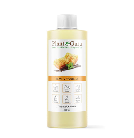 Honig-Vanille Duftöl 118 ml – Parfümöl für DIY Seifenherstellung, Kerzen, Badebomben, Body Butters – Ideal für Aromatherapie-Diffuser, Duftlampen und Duftwärmer – Tolle Ergänzung für Lotionen und Cremes