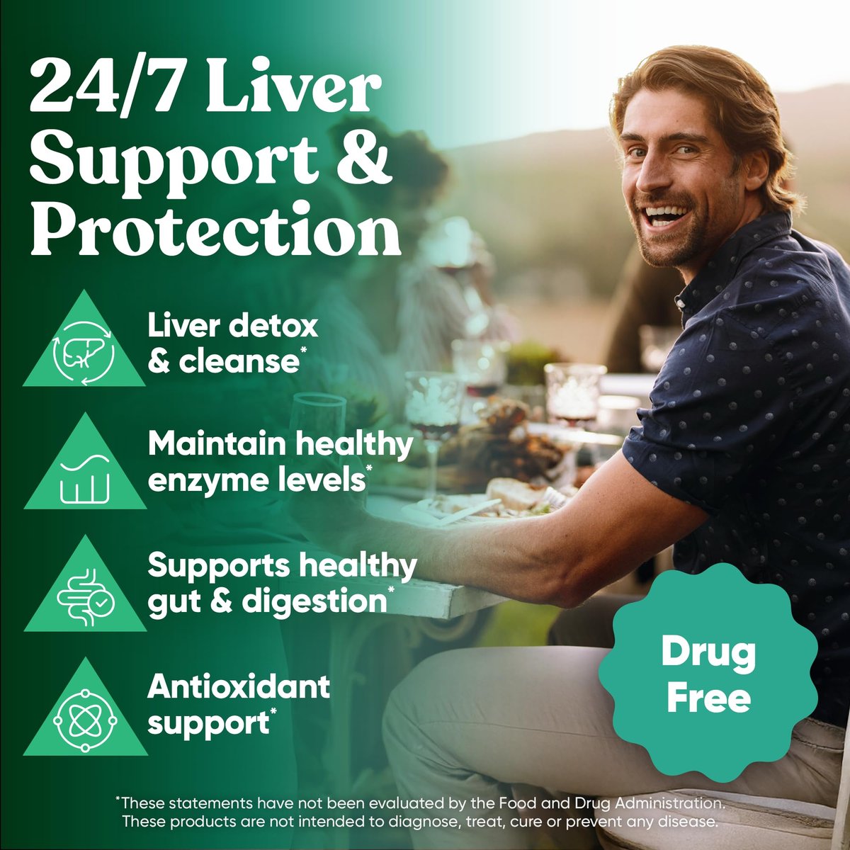 Vital Liver Cleanse Detox & Repair – 9-in-1 Leberunterstützung mit Mariendistel, Artischocke, Kurkuma und Adaptogenen – 60 vegane Kapseln