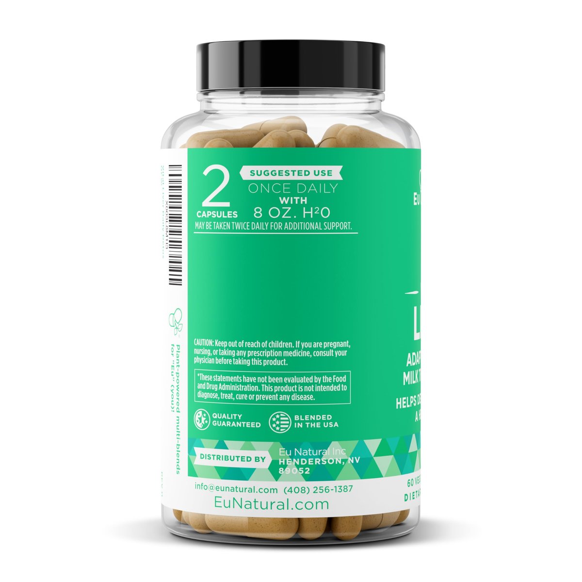 Vital Liver Cleanse Detox & Repair – 9-in-1 Leberunterstützung mit Mariendistel, Artischocke, Kurkuma und Adaptogenen – 60 vegane Kapseln