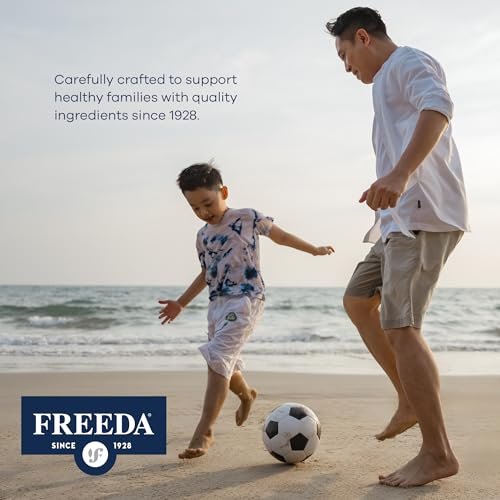 Freeda Calcium Citrat – Veganes Knochenstärkungspräparat, koscher, unterstützt Knochendichte und Muskelfunktion – 1000 mg Calcium pro Portion – ohne Vitamin D – 100 Tabletten