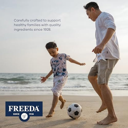 Freeda Calcium Citrat – Veganes Knochenstärkungspräparat, koscher, unterstützt Knochendichte und Muskelfunktion – 1000 mg Calcium pro Portion – ohne Vitamin D – 100 Tabletten