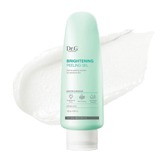 Dr. G Brightening Peeling Gel – Koreanisches Peeling für strahlende Haut – Sanfter Gesichts-Exfoliator mit Hyaluronsäure, Ceramiden und Vitamin C – 4,23 fl oz