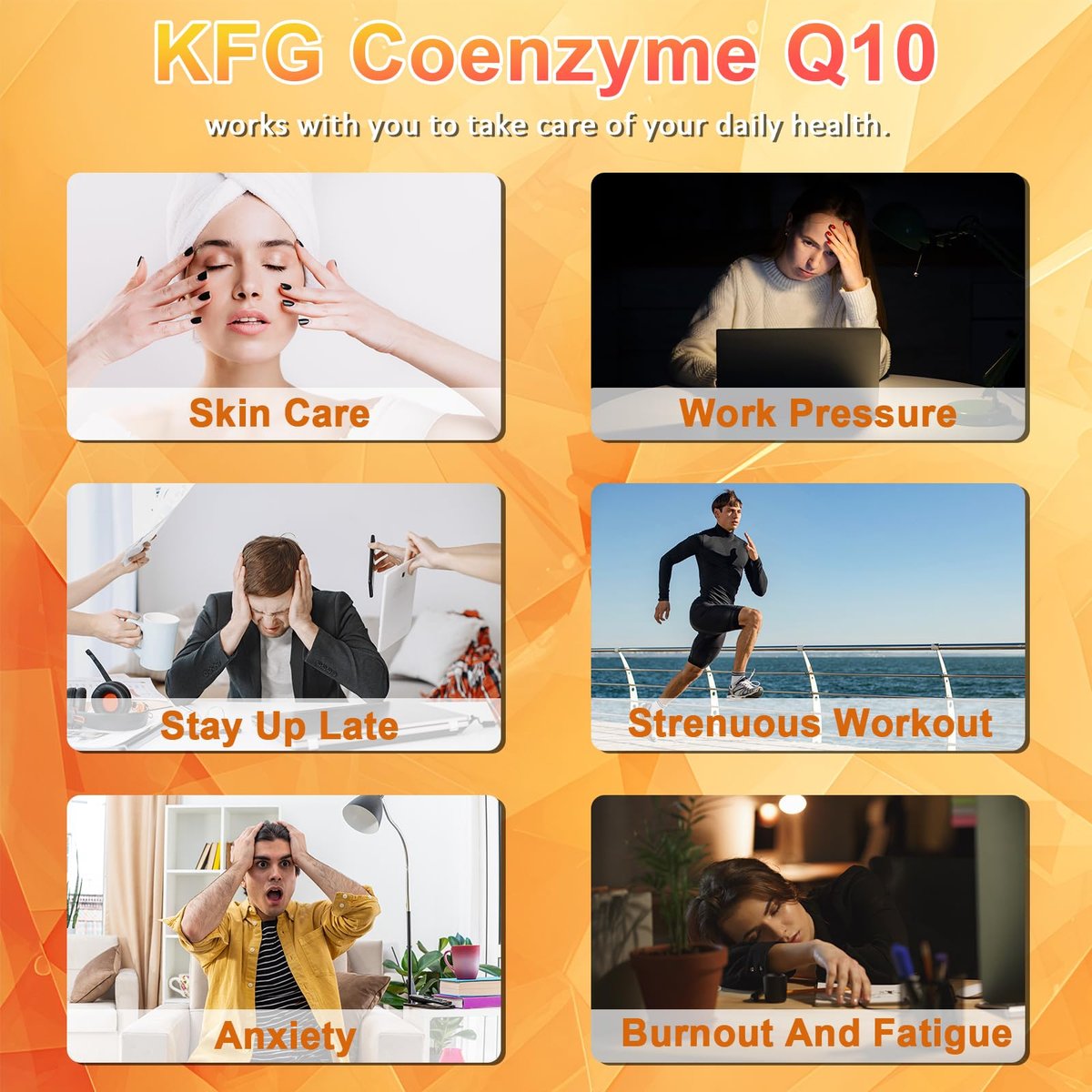 KFG CoQ10 400mg Weichkapseln – Coenzym Q10 für Herzgesundheit, Immunsystem & Zellenergie – Glutenfrei – 60 Kapseln