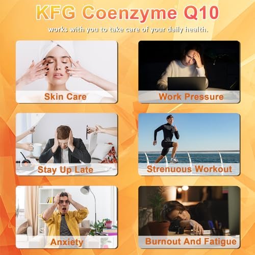 KFG CoQ10 400mg Weichkapseln – Coenzym Q10 für Herzgesundheit, Immunsystem & Zellenergie – Glutenfrei – 60 Kapseln