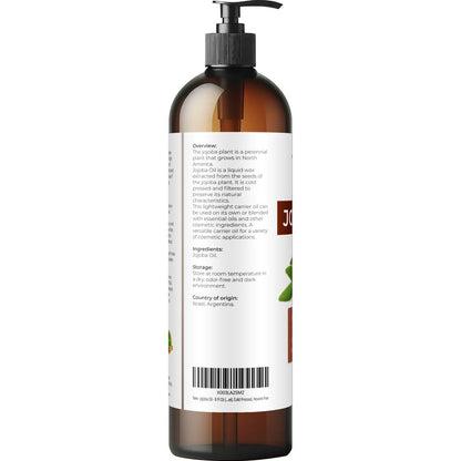 velona Jojobaöl – 250 ml (mit Pumpe) | 100% rein und natürlich | Golden, unraffiniert, kaltgepresst, hexanfrei | Feuchtigkeitsspendende Gesichts-, Haar-, Körper- und Hautpflege