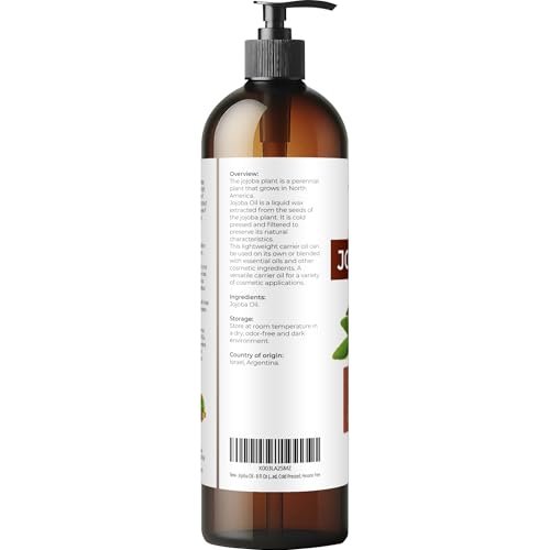 velona Jojobaöl – 250 ml (mit Pumpe) | 100% rein und natürlich | Golden, unraffiniert, kaltgepresst, hexanfrei | Feuchtigkeitsspendende Gesichts-, Haar-, Körper- und Hautpflege
