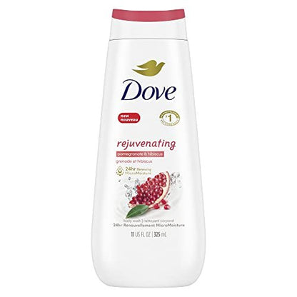 Dove Erneuerndes Duschgel Granatapfel & Hibiskus – sanfte Reinigung für gesund aussehende Haut, 325 ml