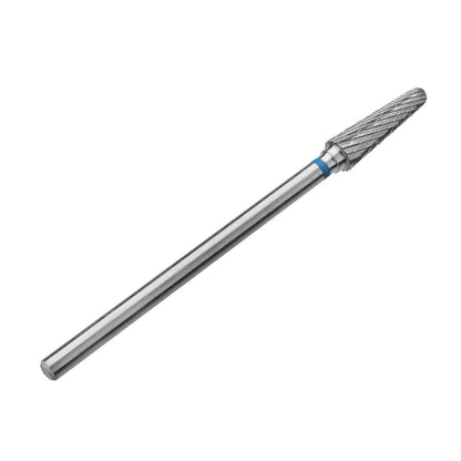 STALEKS PRO Expert Hartmetall-Nagelbohrer (Frustum, Blau, 4mm Kopf / 13mm Schaft) – Mittlere Härte für Korrektur von Kunstnägeln & Hautbearbeitung in der Hardware-Maniküre/Pediküre