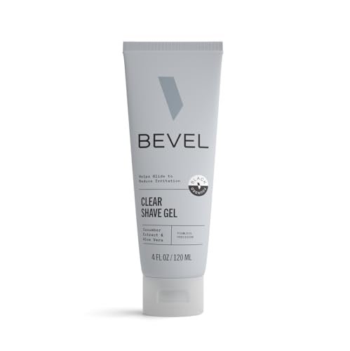 Bevel Essentials Klares Rasiergel für Männer – Präzises Konturieren und Rasieren mit Aloe Vera und Gurkenextrakt zur Beruhigung der Haut und Vorbeugung von Rasierpickeln, 118 ml