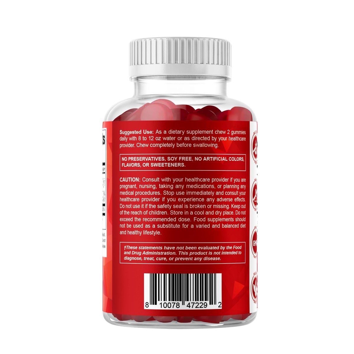 Vitamatic Extra Starkes Vitamin B12 5000 mcg (Methyl-B12) Gummis – 120 Stück – Unterstützt Energie-Stoffwechsel und Nervensystem, Natürlicher Kirschgeschmack