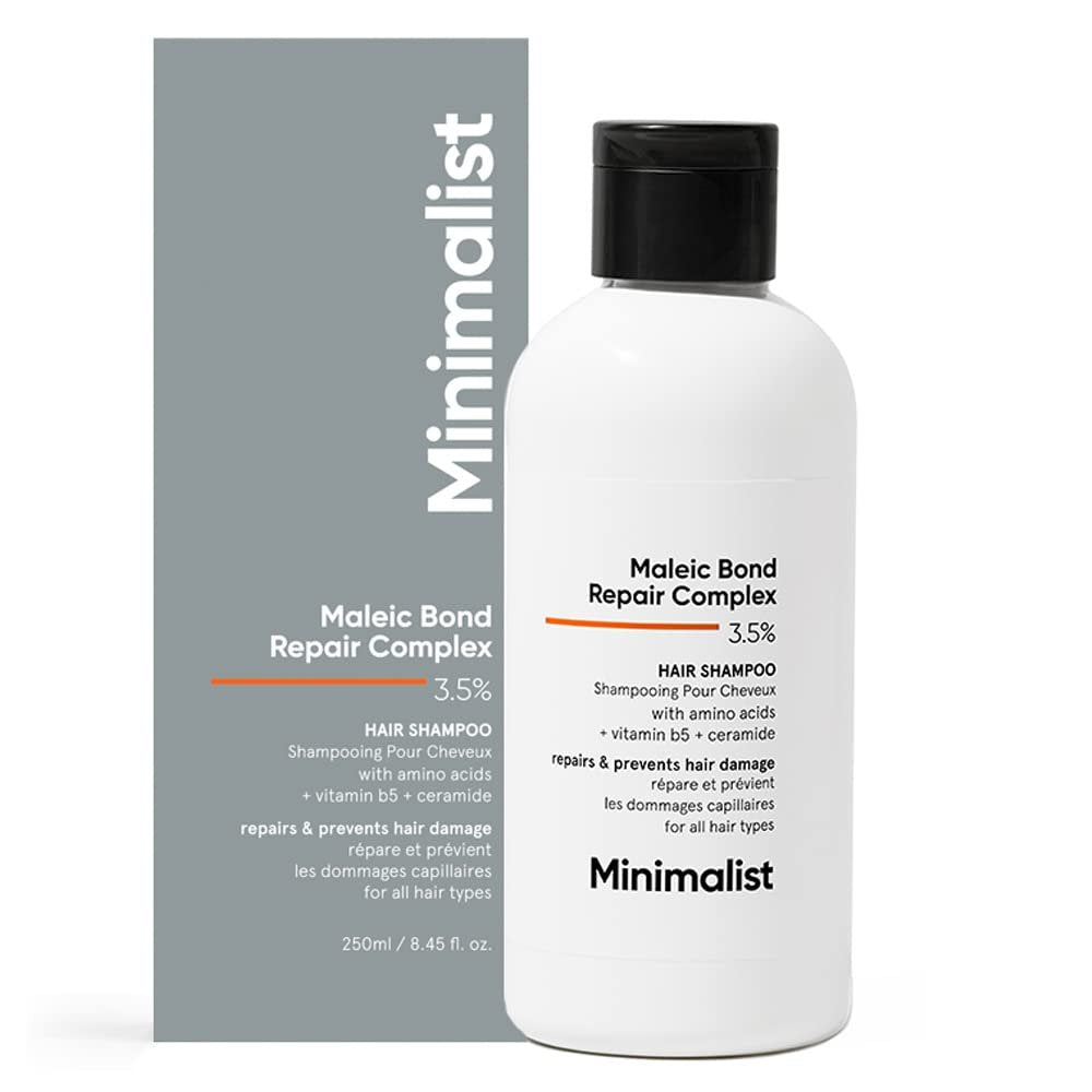 Minimalist Haarmaske für geschädigtes Haar & frizziges Haar | Nach dem Shampoo | Maleic Bond Repair Complex 5% | Transglutaminase, Aminosäuren & Ceramide | Für Frauen & Männer | 200 g