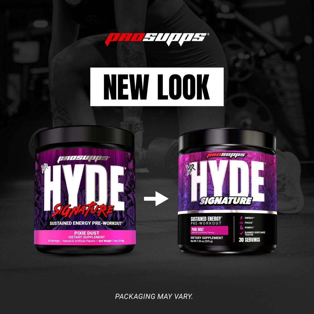 ProSupps Mr. Hyde Signature Pre-Workout Pulver mit Kreatin, Beta-Alanin & Koffein – Energie, Leistung & Ausdauer für Männer & Frauen (Pixie Dust, 30 Portionen)