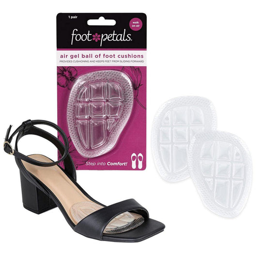 Foot Petals Ball-of-Foot Cushions, Metatarsal Pad, Air Gel, 1 Paar – Dauerhafter Komfort und Entlastung für hohe Schuhe