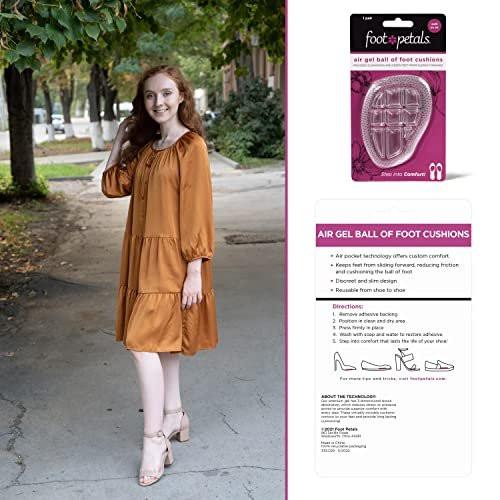Foot Petals Ball-of-Foot Cushions, Metatarsal Pad, Air Gel, 1 Paar – Dauerhafter Komfort und Entlastung für hohe Schuhe