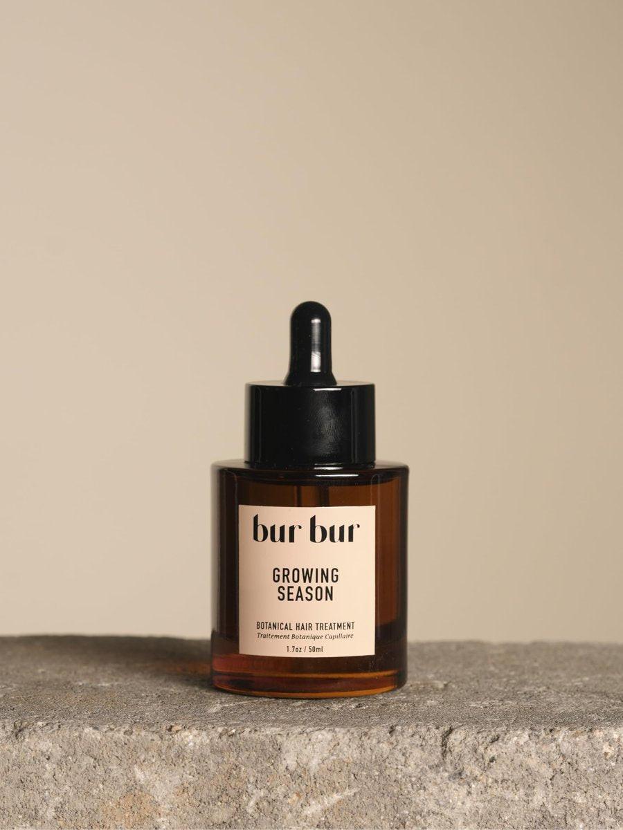 BUR BUR Haarwachstums- und Reparaturöl mit Klettenwurzel, Brennnesselöl und Vitamin C für sichtbar volleres, stärkeres und glänzenderes Haar