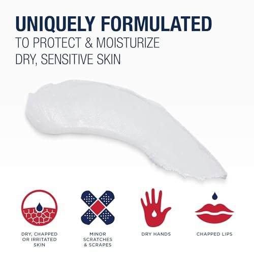 Aquaphor Children's Advanced Therapy Healing Ointment – 41% Petrolatum Hautschutzsalbe für die Wundversorgung bei kleinen Verletzungen, spröder oder rissiger Haut und Lippen, 397 g (14 Unzen) Glas