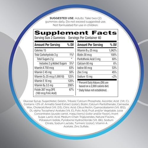 Centrum MultiGummies für Männer ab 50 – Multivitamin-/Mineralstoffpräparat mit Vitamin D3, E, B6 und B12 – gemischter Fruchtgeschmack – 140 Stück