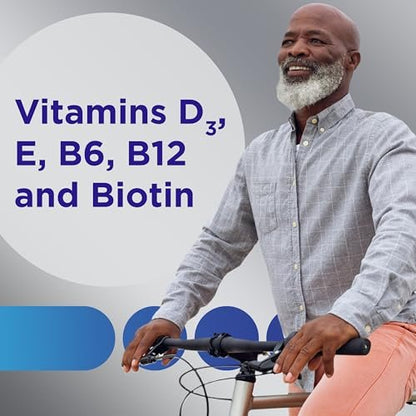 Centrum MultiGummies für Männer ab 50 – Multivitamin-/Mineralstoffpräparat mit Vitamin D3, E, B6 und B12 – gemischter Fruchtgeschmack – 140 Stück