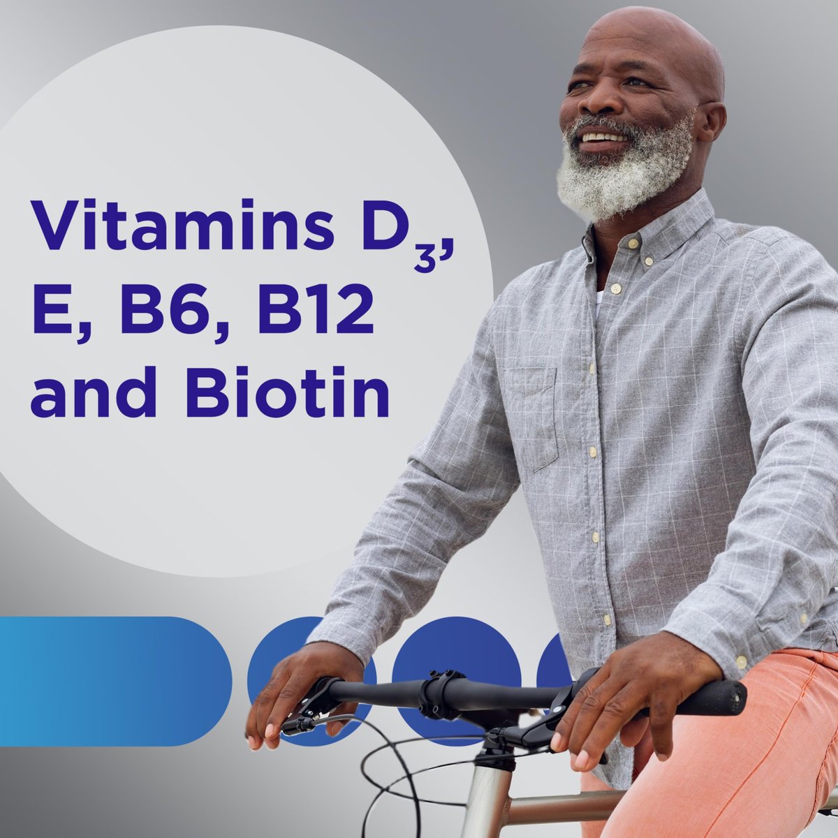 Centrum MultiGummies für Männer ab 50 – Multivitamin-/Mineralstoffpräparat mit Vitamin D3, E, B6 und B12 – gemischter Fruchtgeschmack – 140 Stück