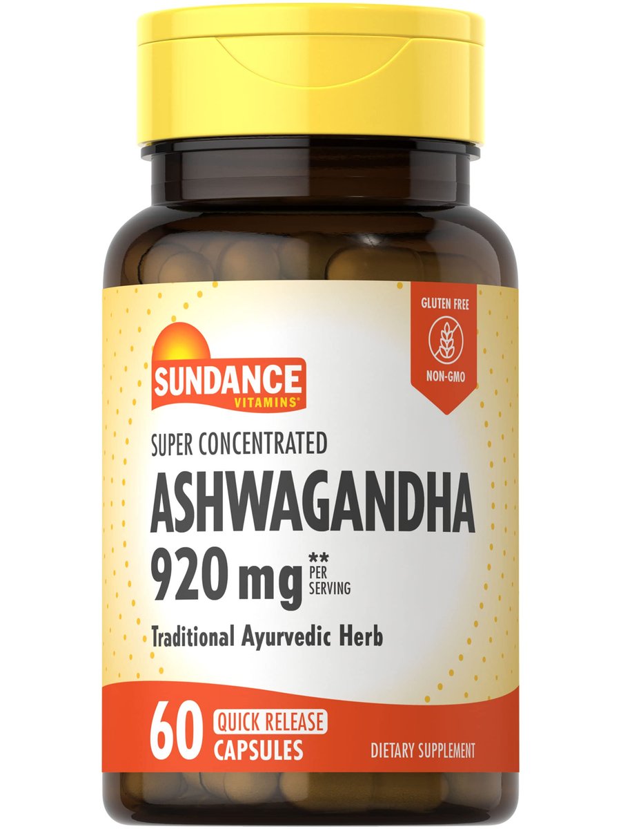 Sundance Ashwagandha | 60 Kapseln | Hochkonzentriert | Traditionelles ayurvedisches Kraut | Nicht-GMO, glutenfrei