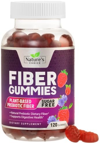 Ballaststoff-Gummis für Erwachsene – Zuckerfreie lösliche Ballaststoffe 4 g pro Portion – pflanzliche Präbiotika für Verdauung & Regelmäßigkeit – 120 Gummis