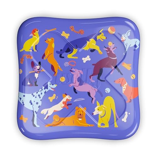 Welly Pflaster | Flexible Stoffpflaster Bravery Badges | Bunte und lustige Erste-Hilfe-Dose mit Hundemotiven | 48 Stück