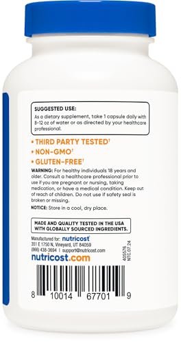 Nutricost Kaliumcitrat 99 mg, 240 Kapseln - Glutenfrei, Nicht-GMO