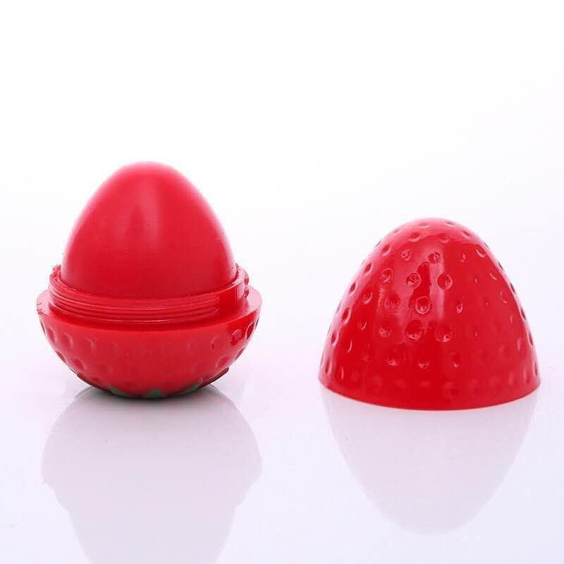 24 Stücke Erdbeer-Lippenbalsam – Niedlich geformter, langanhaltend feuchtigkeitsspendender Lippenbalsam für Frauen und Mädchen