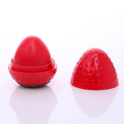 24 Stücke Erdbeer-Lippenbalsam – Niedlich geformter, langanhaltend feuchtigkeitsspendender Lippenbalsam für Frauen und Mädchen