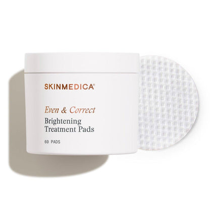 SkinMedica Even & Correct Brightening Treatment Pads – 10% Glykolsäure Peeling-Pads für das Gesicht, retinol-frei, alkoholfrei und hydrochinon-frei, 60 Stück