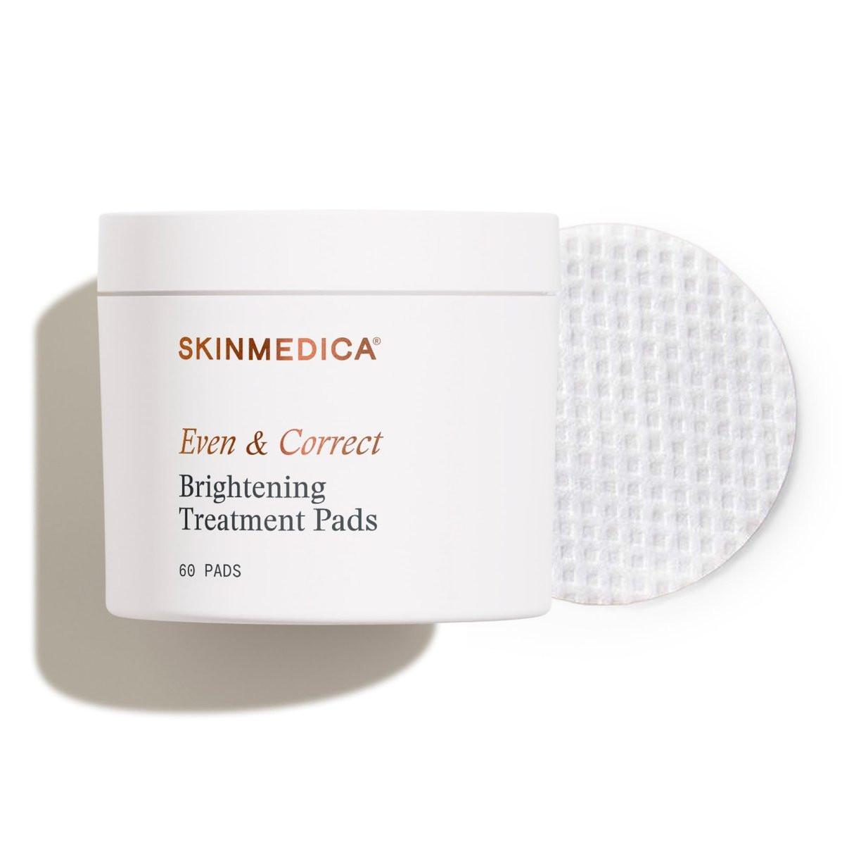 SkinMedica Even & Correct Brightening Treatment Pads – 10% Glykolsäure Peeling-Pads für das Gesicht, retinol-frei, alkoholfrei und hydrochinon-frei, 60 Stück