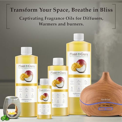 Coco Mango Duftöl 118 ml – Duftöl für DIY Seifenherstellung, Kerzen, Badebomben, Body Butters – Ideal für Aromatherapie-Diffuser, Duftlampen und -wärmer – Perfekt für Lotionen und Cremes